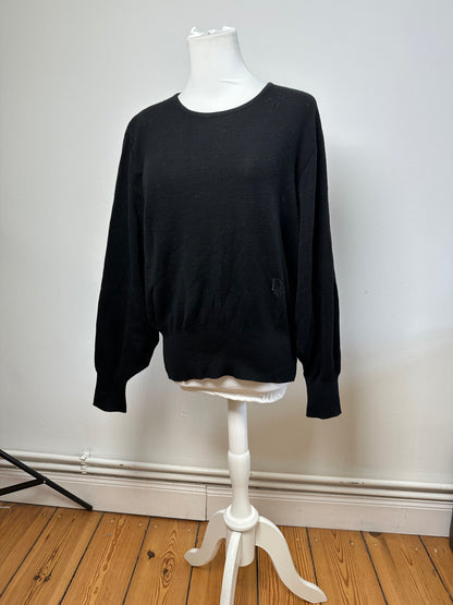 Vintage Dior Wool Sweater Black M