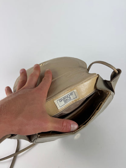 Vintage Givenchy 4G leather bag gray