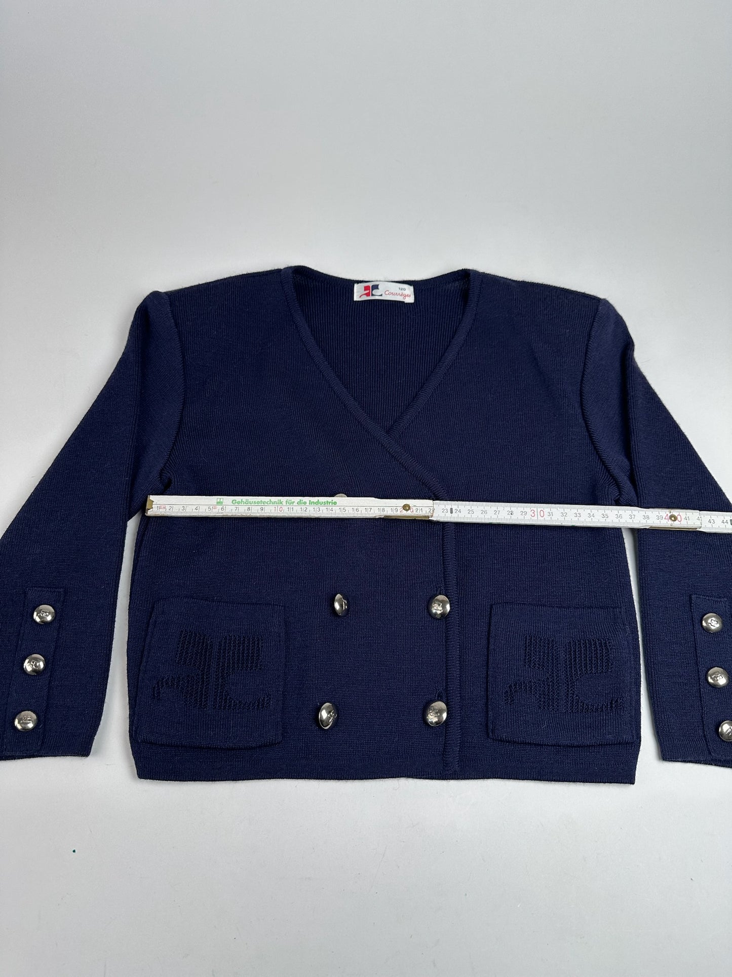Vintage Courreges Short coat trench navy