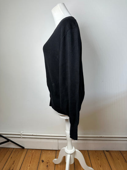 Vintage Dior Wool Sweater Black M