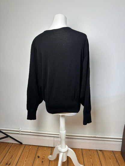Vintage Dior Wool Sweater Black M