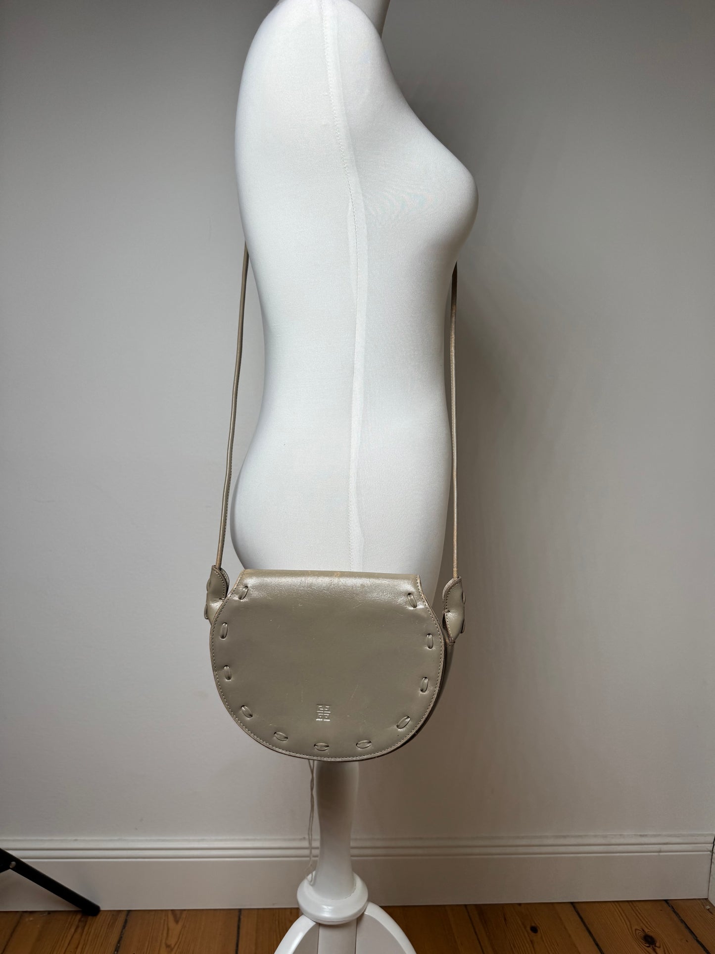 Vintage Givenchy 4G leather bag gray