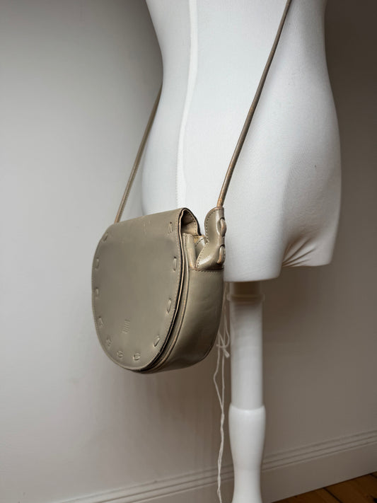 Vintage Givenchy 4G leather bag gray