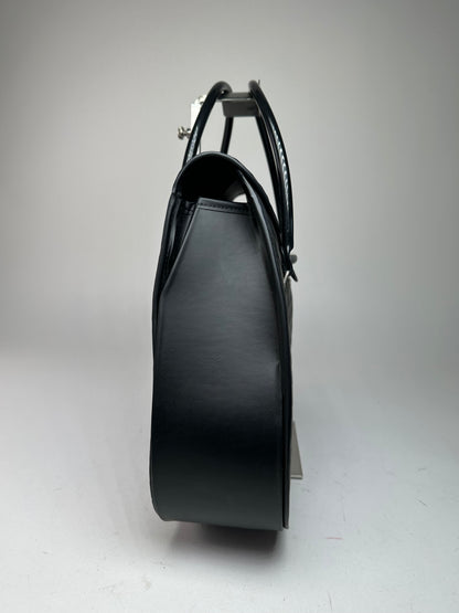Vintage Comme des Garçons Patent Quilted Top-Handle Bag Black