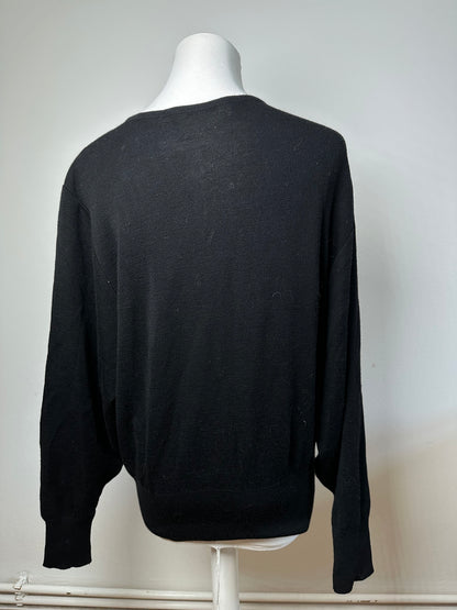 Vintage Dior Wool Sweater Black M