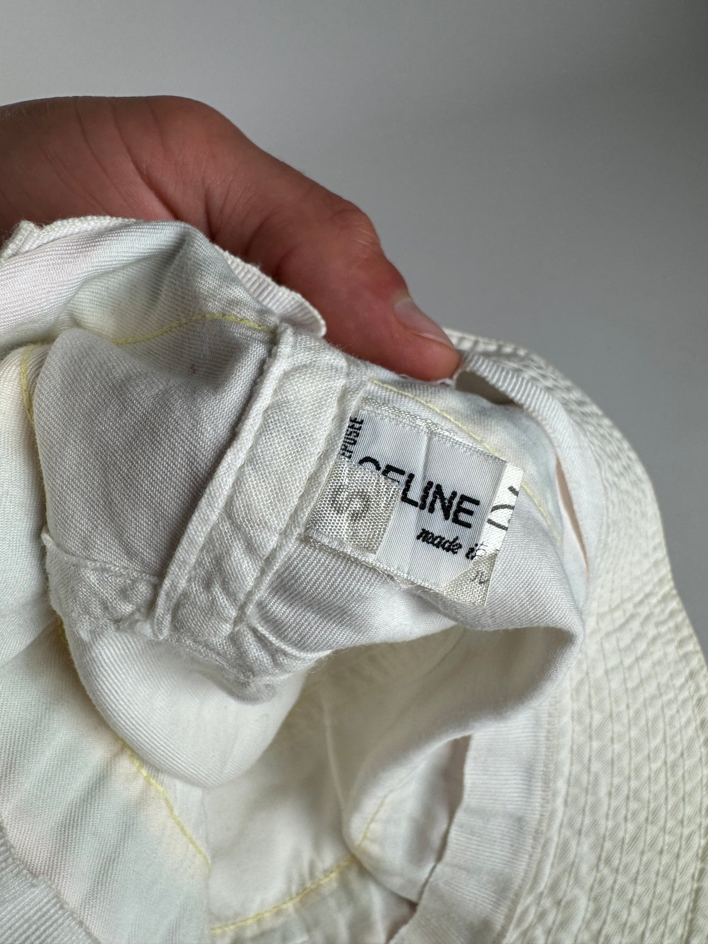 Vintage Celine Paris Cotton Bucket Hat S