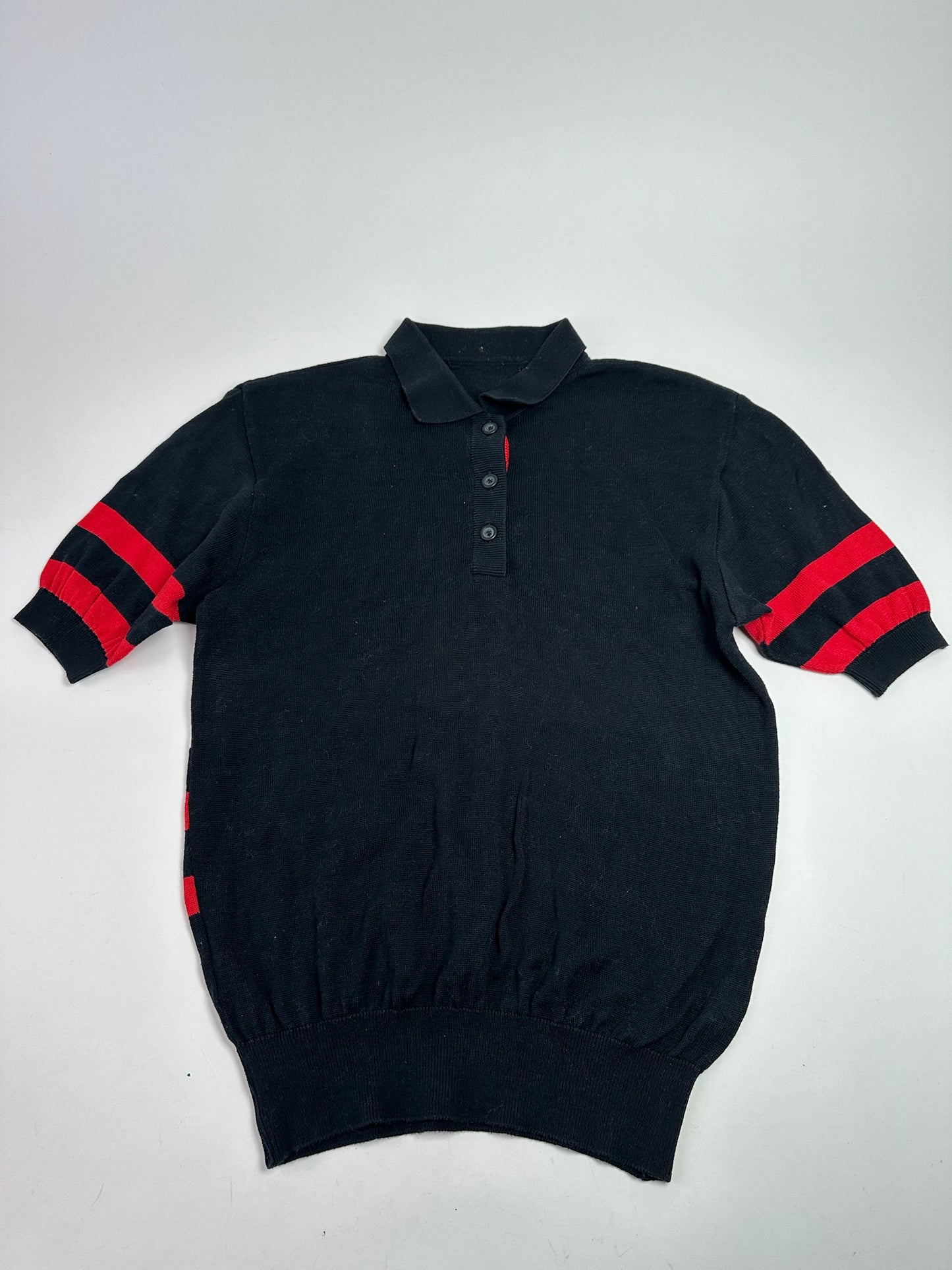 Vintage Dior polo shirt black red white