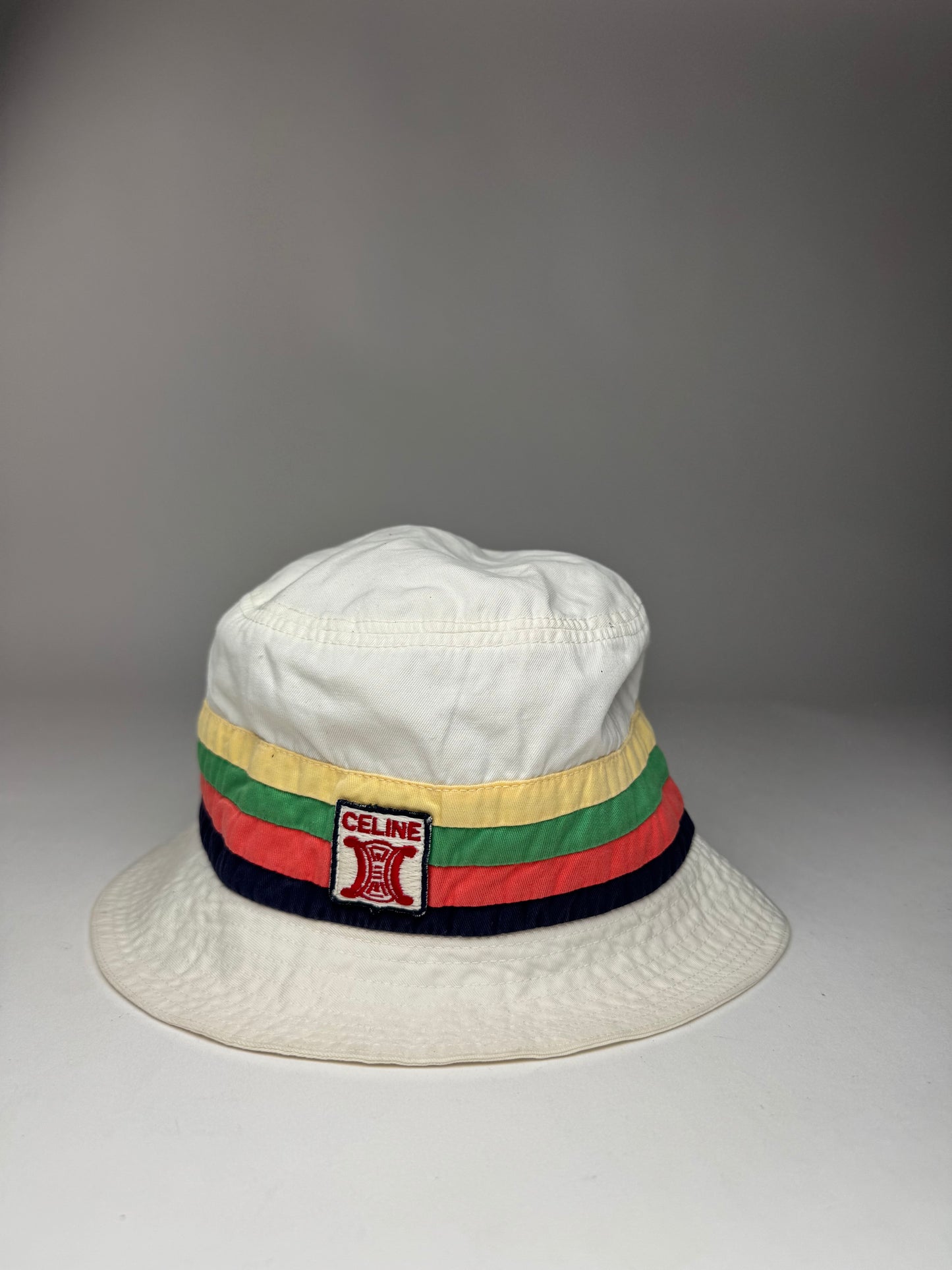 Vintage Celine Paris Cotton Bucket Hat S