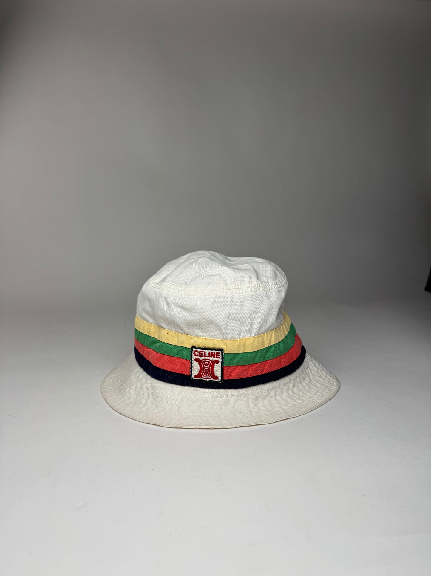 Vintage Celine Paris Cotton Bucket Hat S