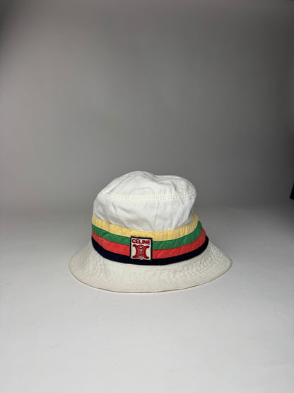 Vintage Celine Paris Cotton Bucket Hat S