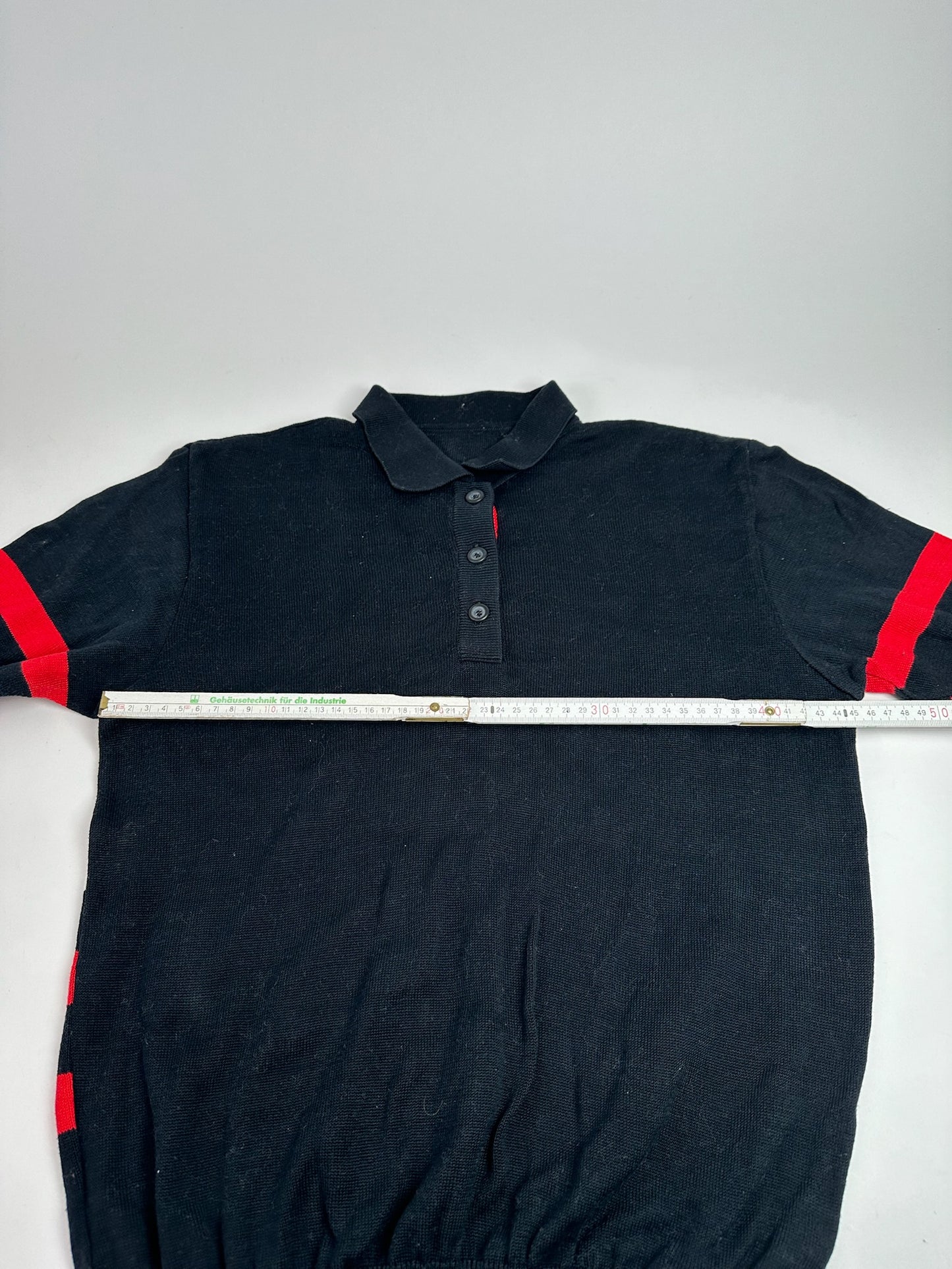 Vintage Dior polo shirt black red white