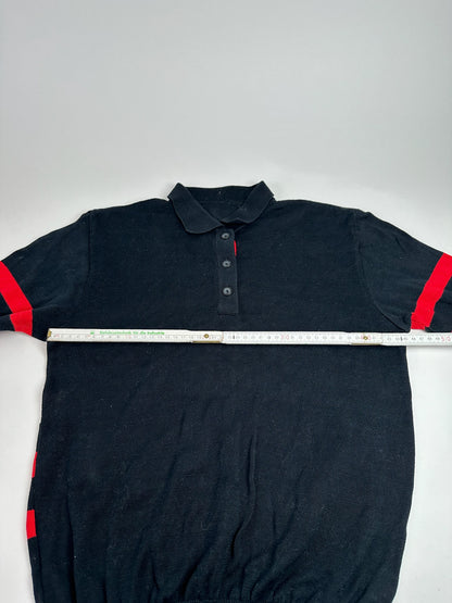 Vintage Dior polo shirt black red white