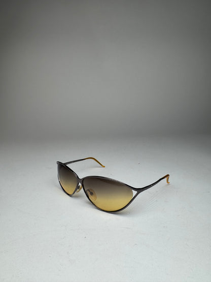Vintage Dior Metal sunglasses yellow Silver