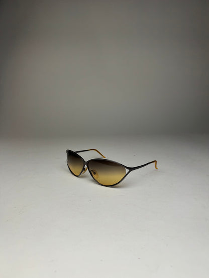 Vintage Dior Metal sunglasses yellow Silver