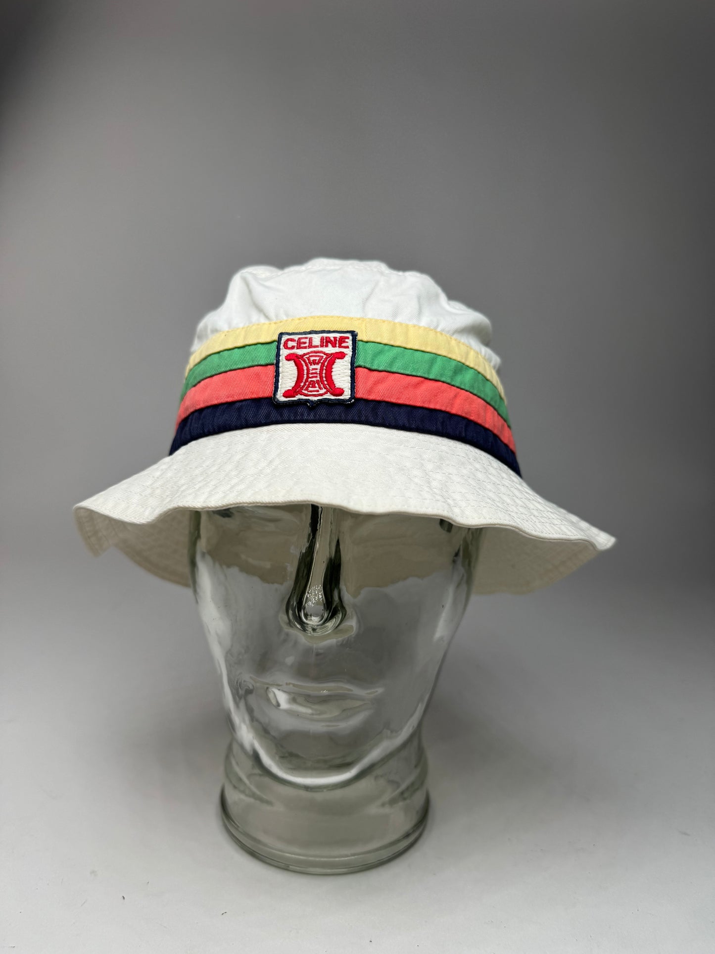 Vintage Celine Paris Cotton Bucket Hat S