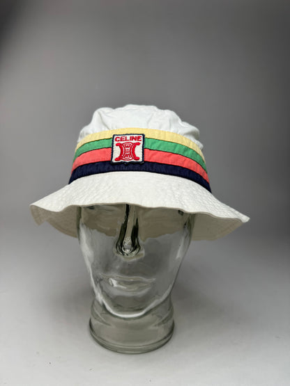 Vintage Celine Paris Cotton Bucket Hat S