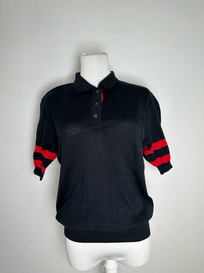 Vintage Dior polo shirt black red white