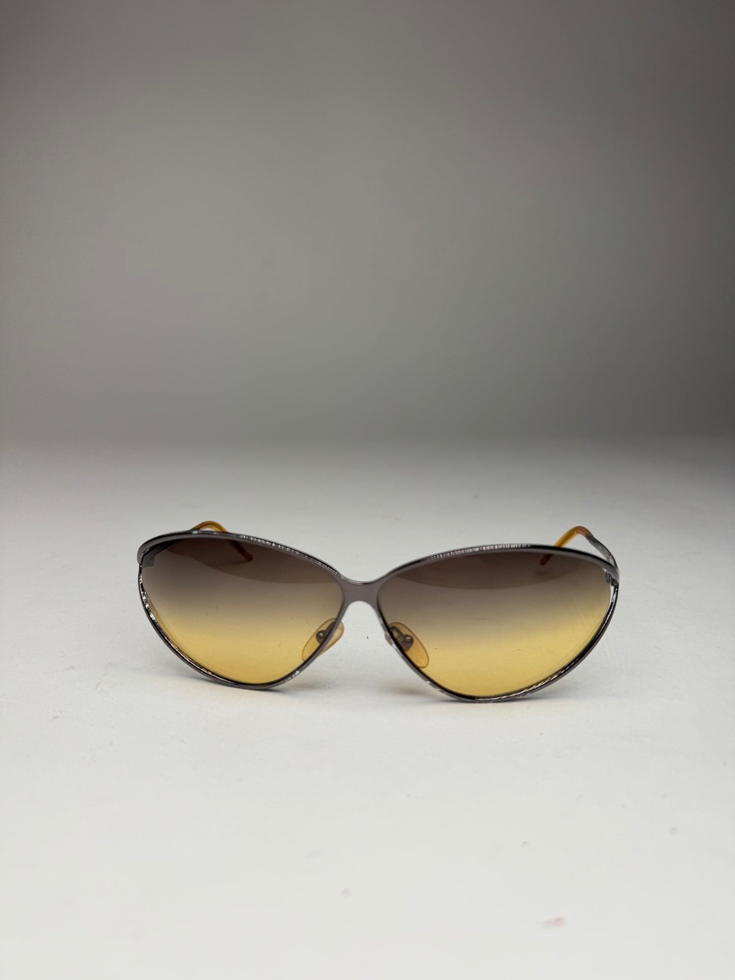 Vintage Dior Metal sunglasses yellow Silver