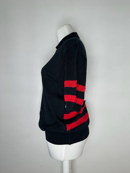 Vintage Dior polo shirt black red white