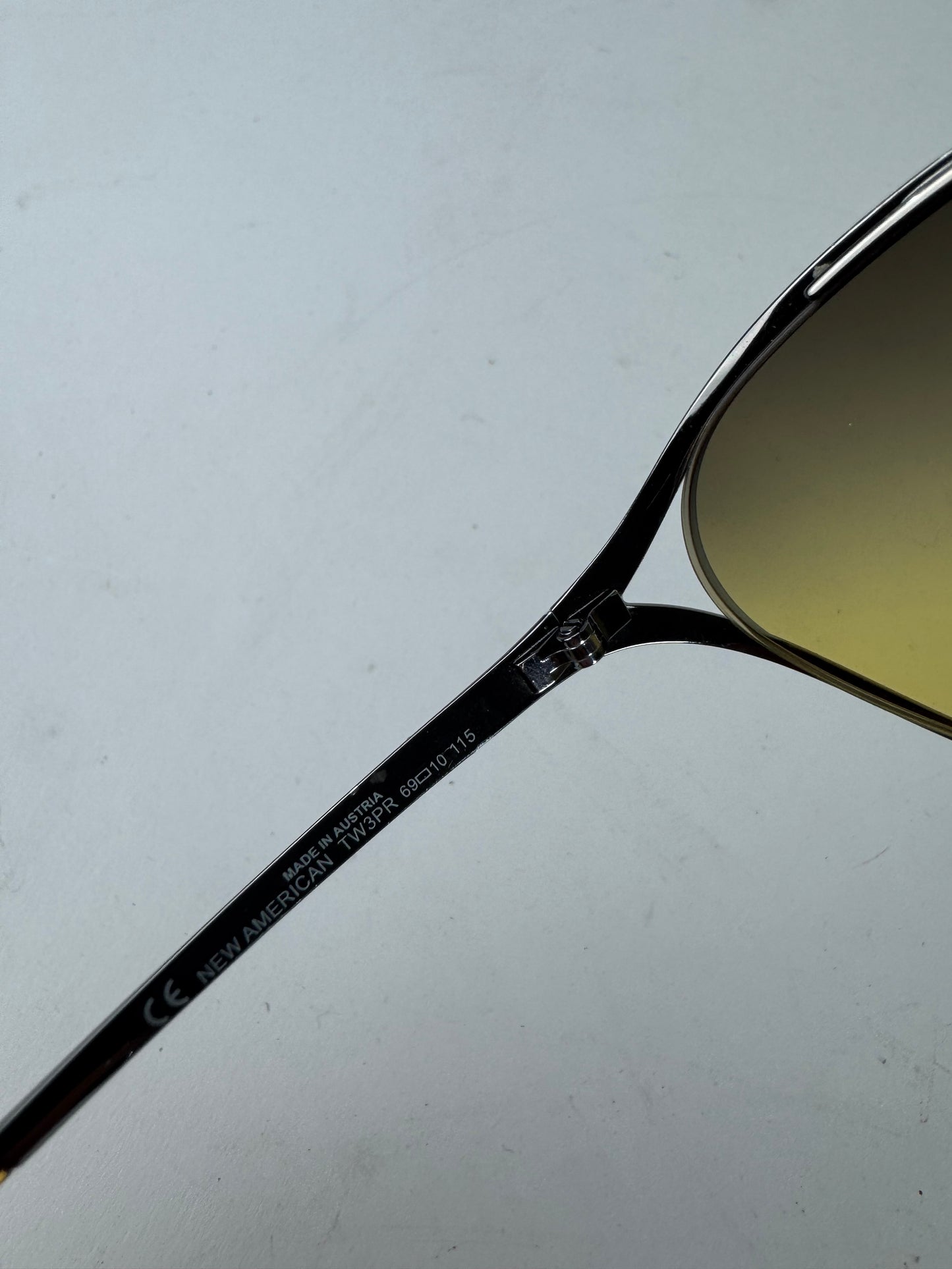 Vintage Dior Metal sunglasses yellow Silver