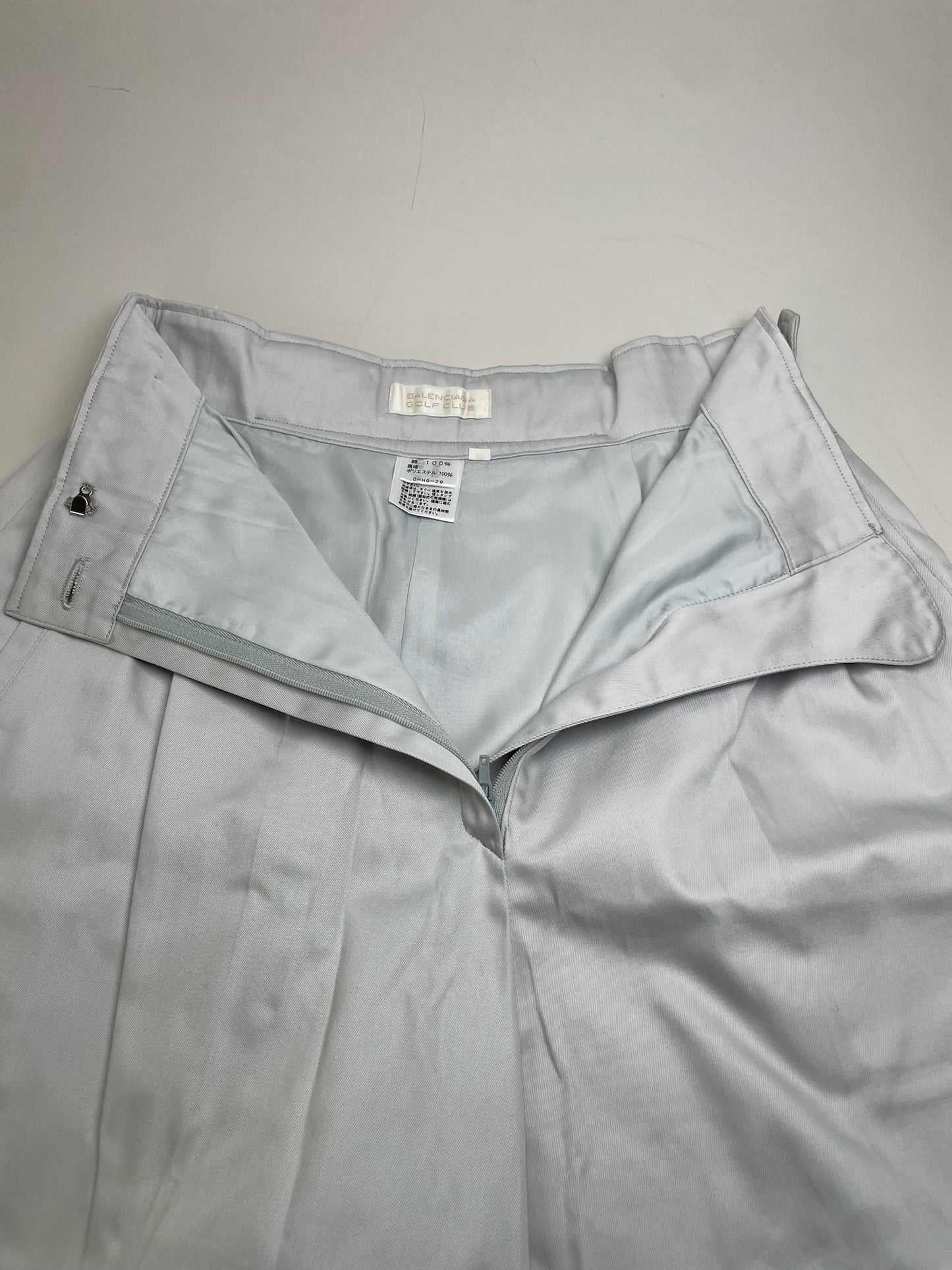 Vintage Balenciaga Golf Club Shorts Light Grey L