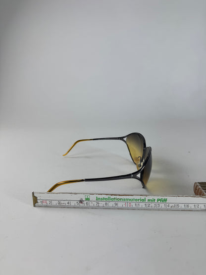 Vintage Dior Metal sunglasses yellow Silver