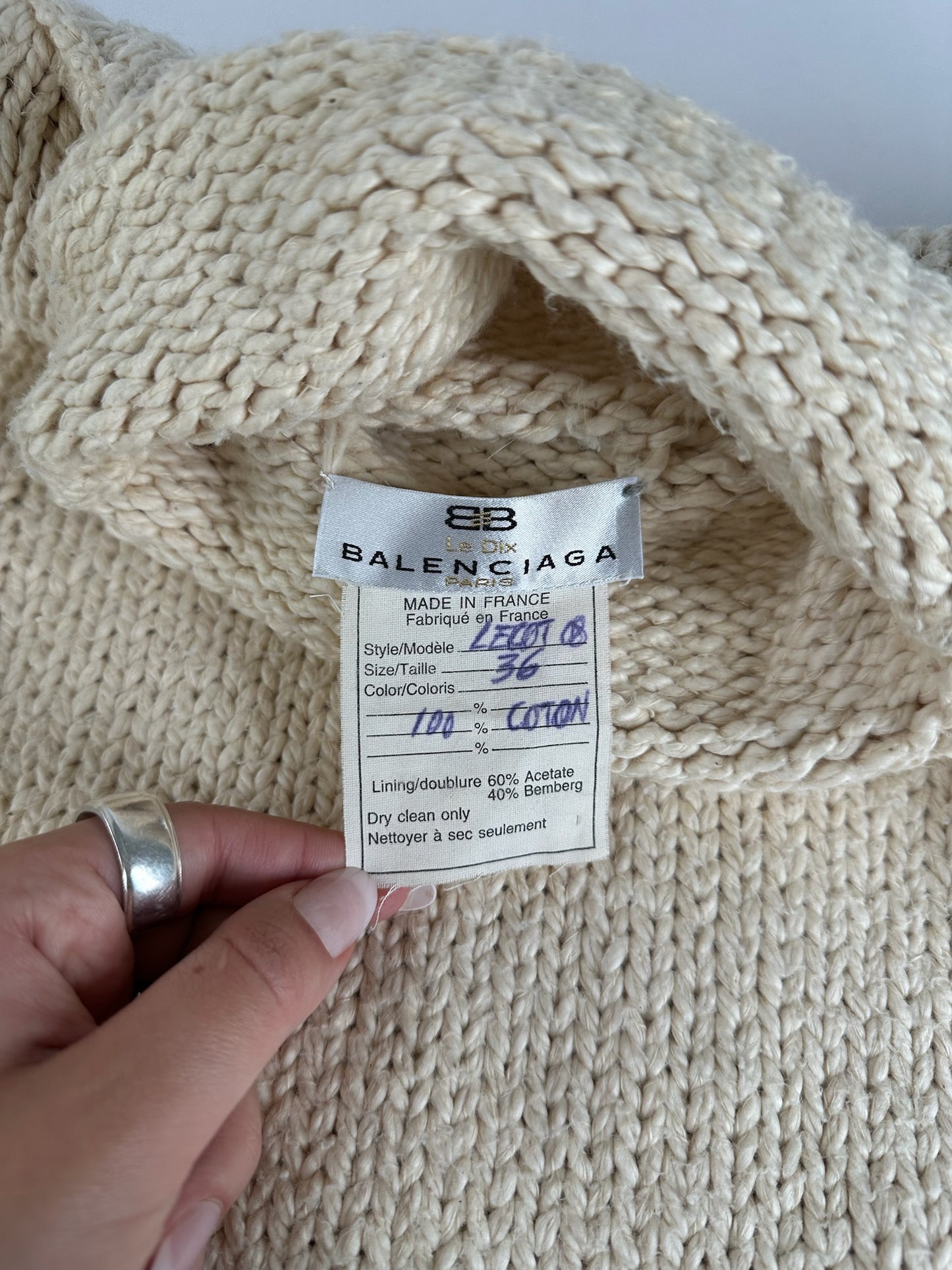 Vintage Wool turtleneck beige