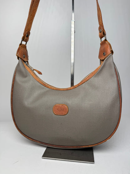 Vintage Dior 2-Way Bag Grey Brown