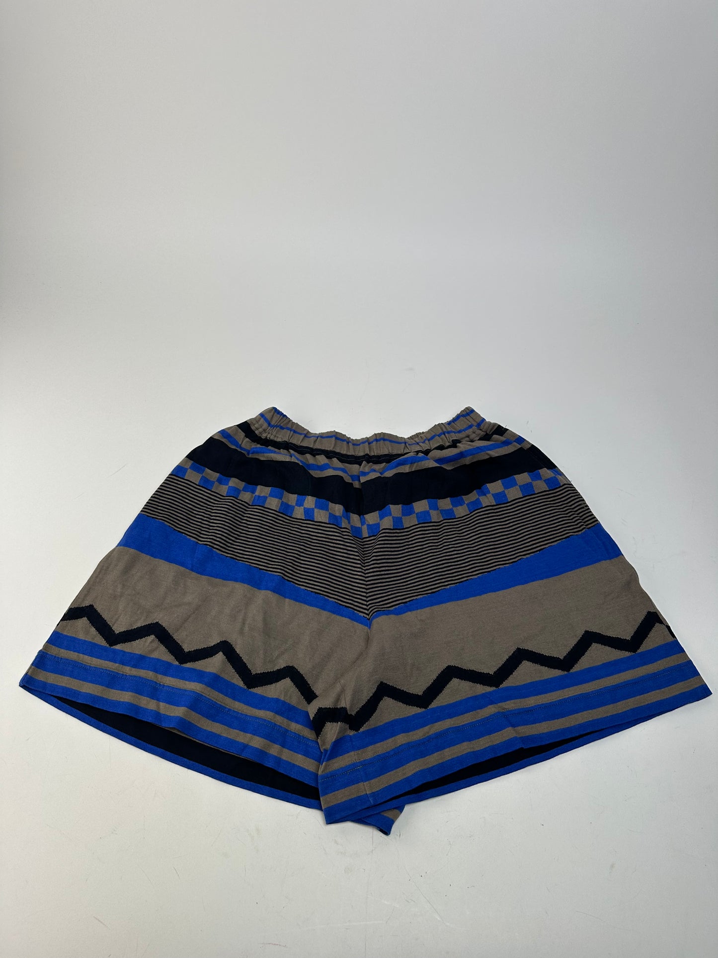 Vintage Plantation Issey Miyake Striped Cotton Tank & Shorts Set Blue M
