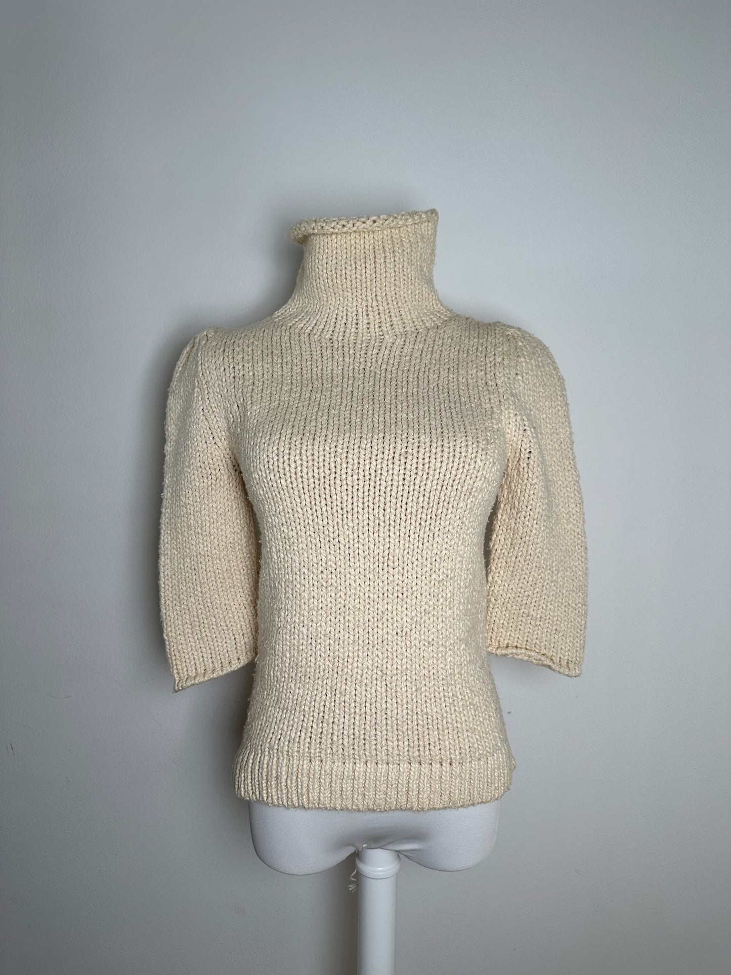 Vintage Wool turtleneck beige