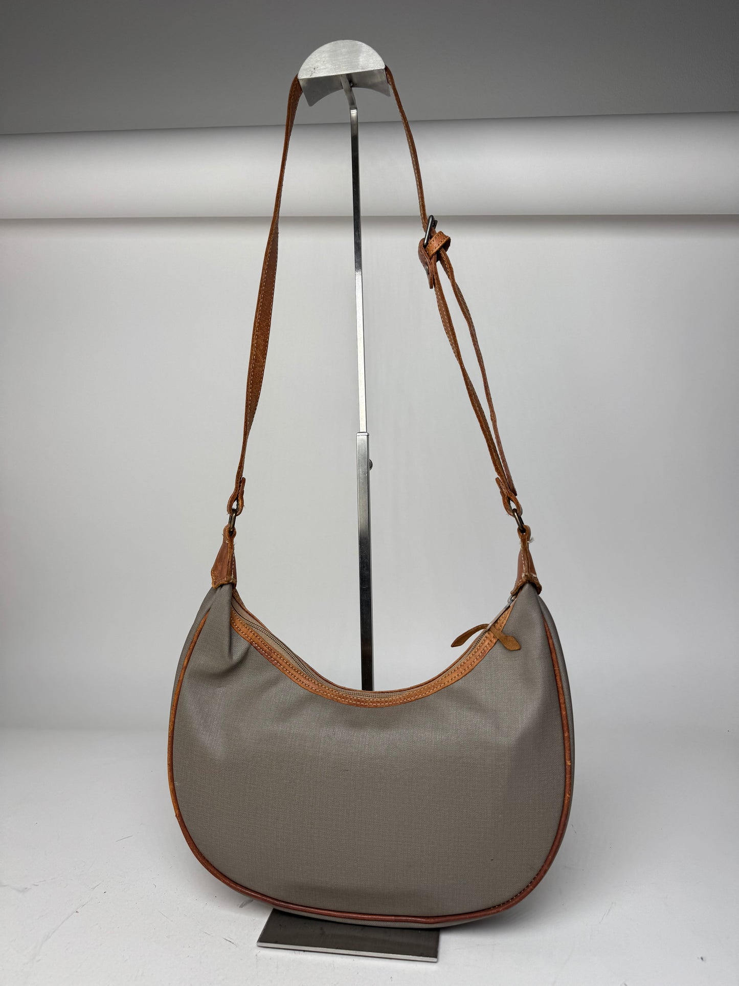 Vintage Dior 2-Way Bag Grey Brown