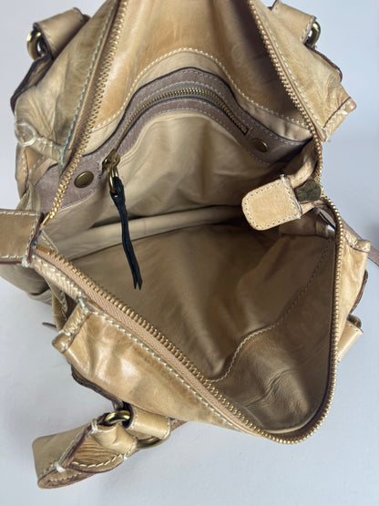 Vintage Chloe Leather Handbag Beige