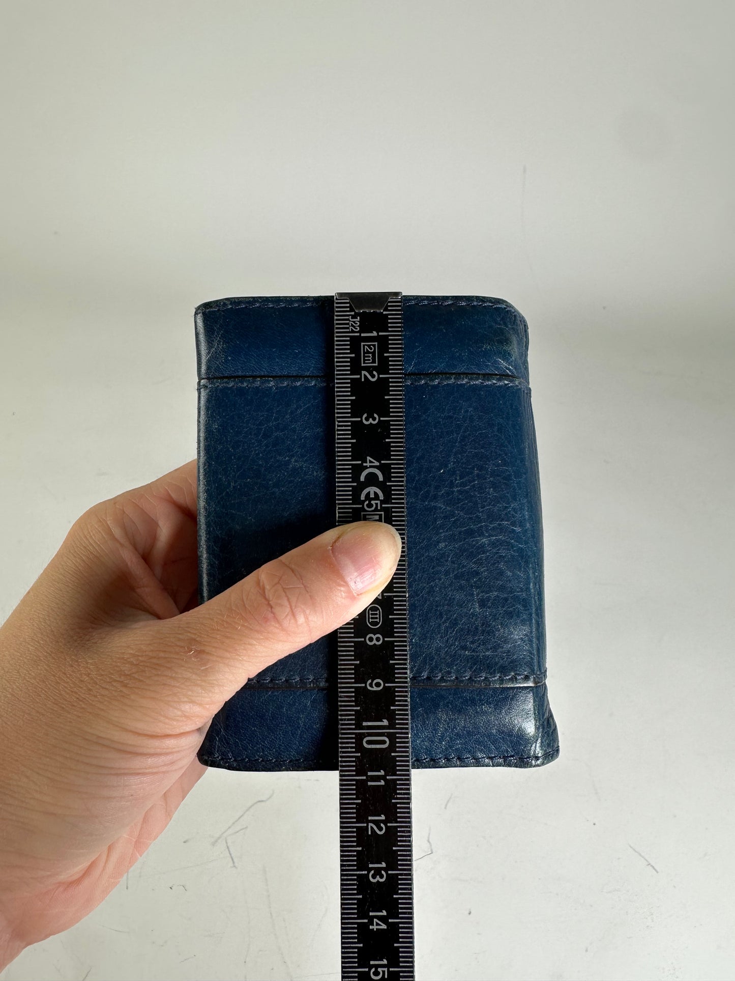 Vintage Chloe Leather Wallet Navy Gold