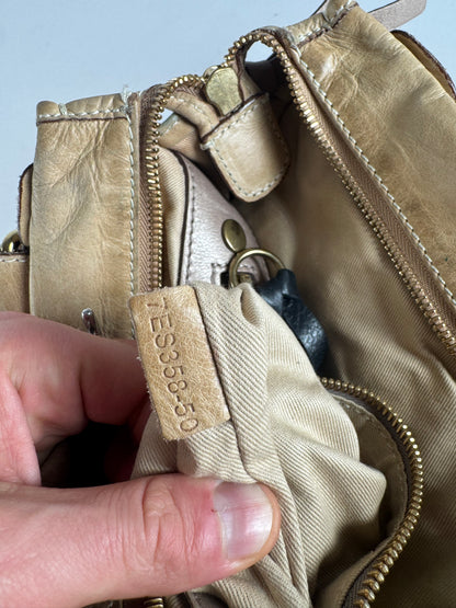 Vintage Chloe Leather Handbag Beige
