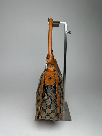 Vintage Gucci Monogram Bag beige orange