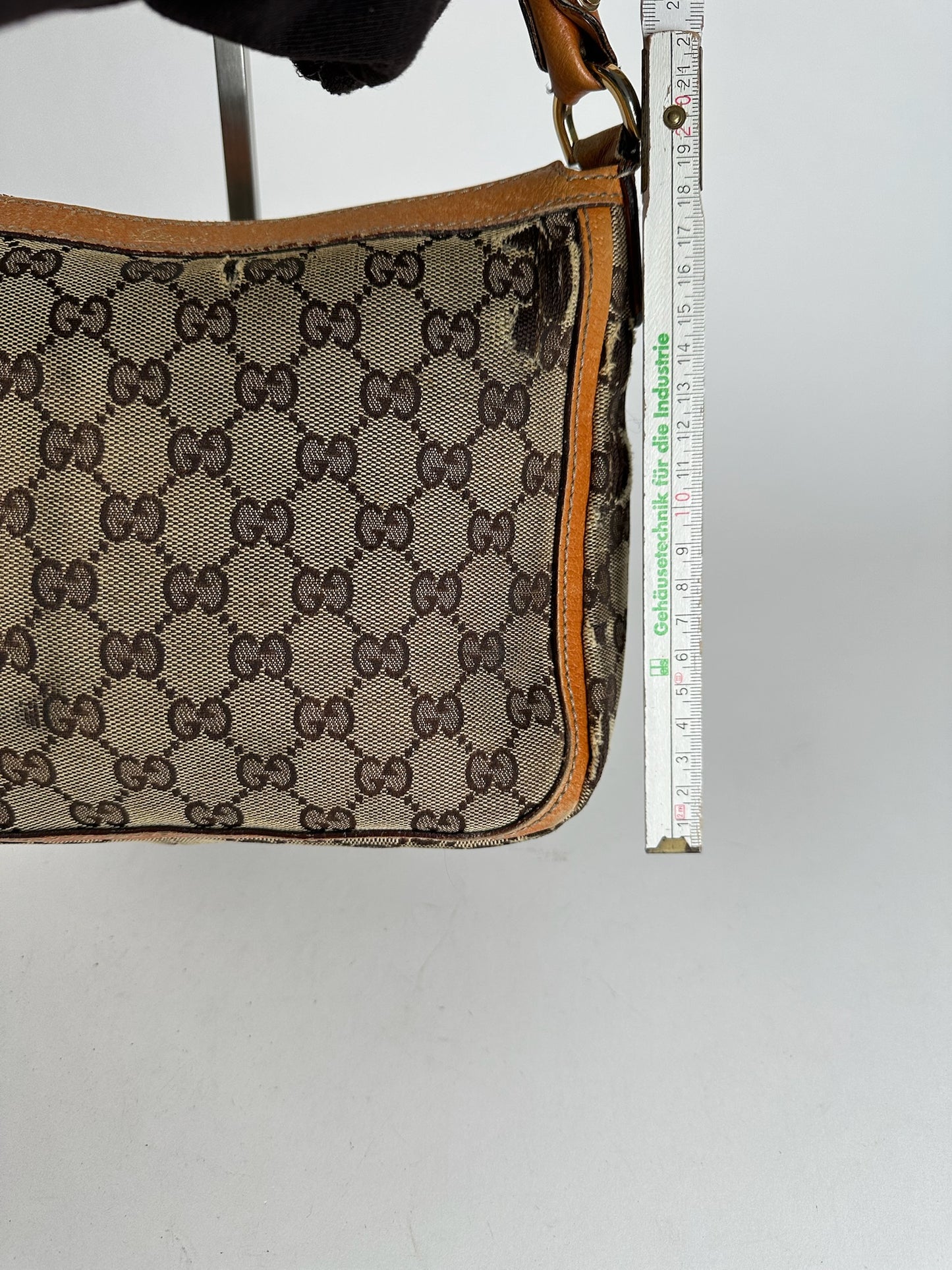 Vintage Gucci Monogram Bag beige orange