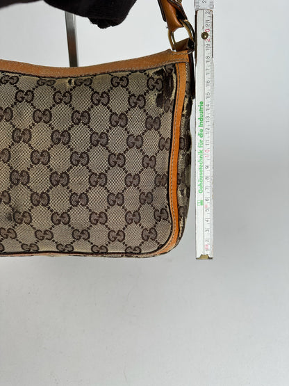 Vintage Gucci Monogram Bag beige orange