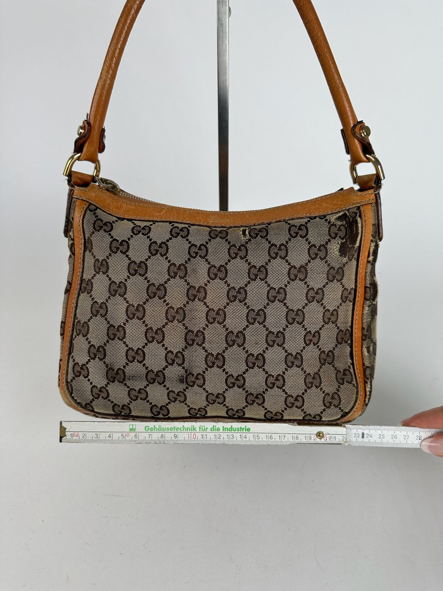 Vintage Gucci Monogram Bag beige orange