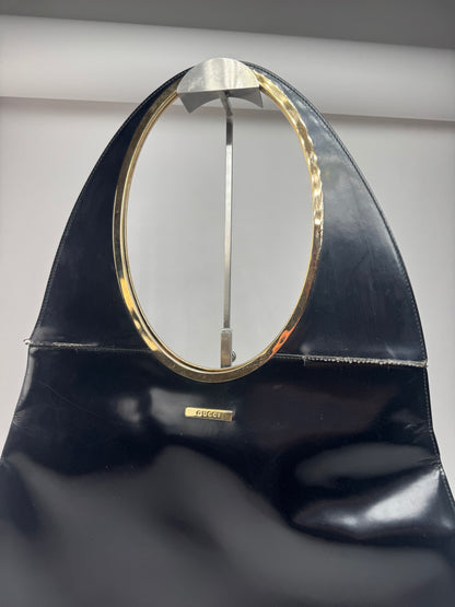 Vintage Gucci leather bag black