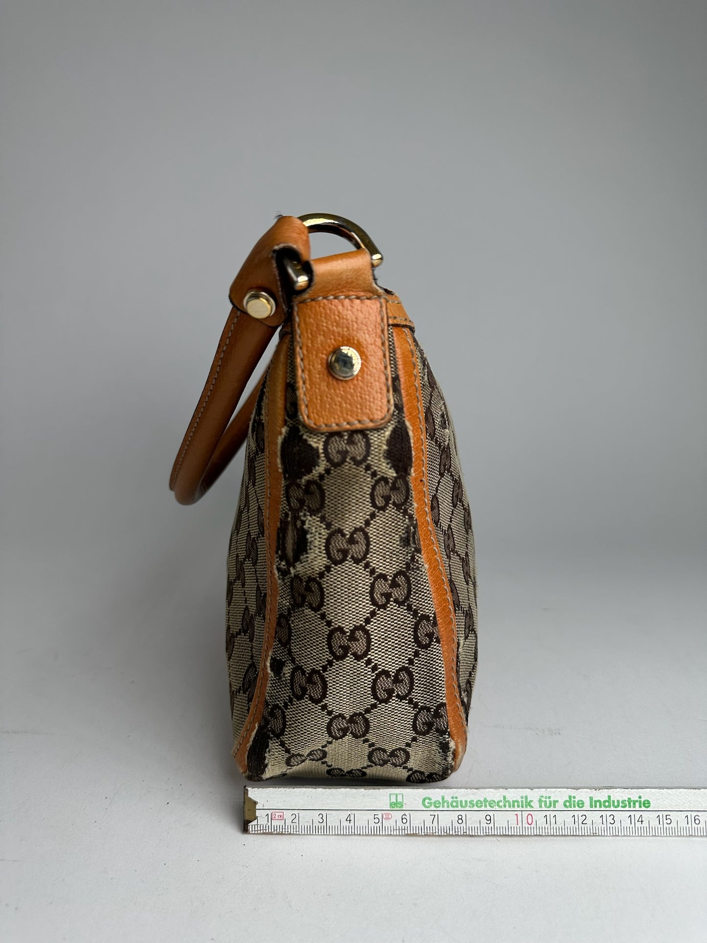 Vintage Gucci Monogram Bag beige orange
