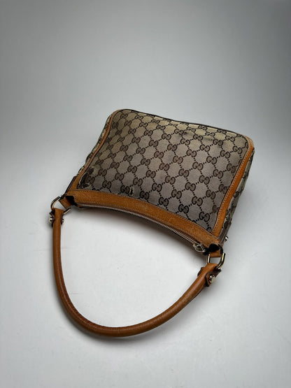 Vintage Gucci Monogram Bag beige orange