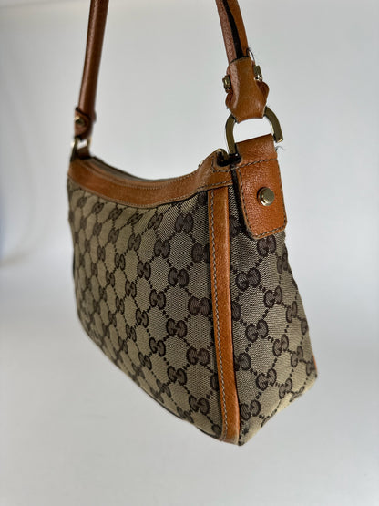 Vintage Gucci Monogram Bag beige orange
