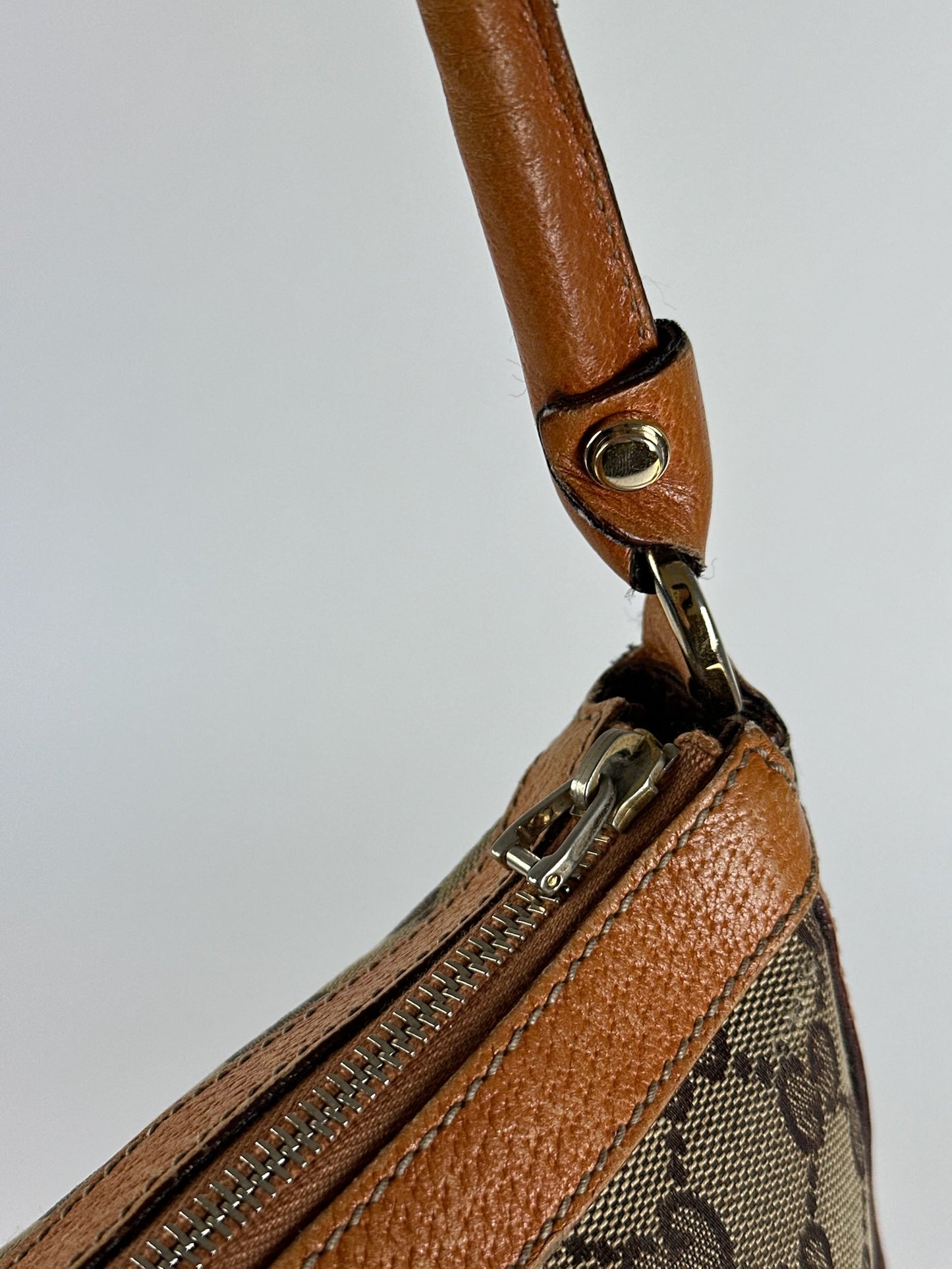 Vintage Gucci Monogram Bag beige orange