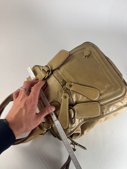 Vintage Chloe Leather Handbag Beige