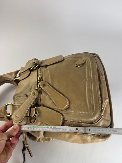 Vintage Chloe Leather Handbag Beige