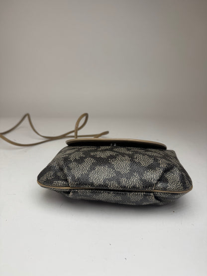 Sac vintage en cuir Yves Saint Laurent gris noir