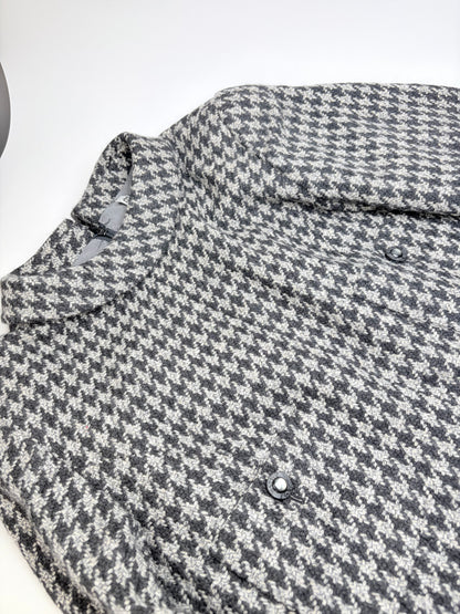Vintage Chloe Houndstooth Wool Blend Dress Black White