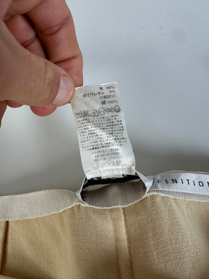 Vintage Celine Wool Blend Trousers Light Beige XS