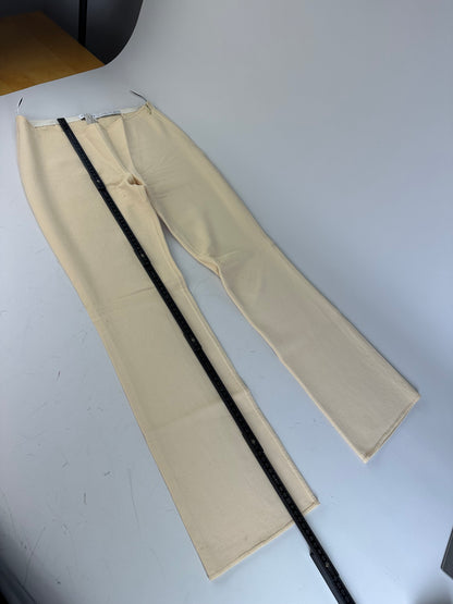 Vintage Celine Wool Blend Trousers Light Beige XS