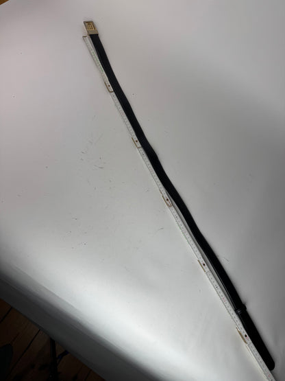 Vintage Celine Paris Leather Belt Black